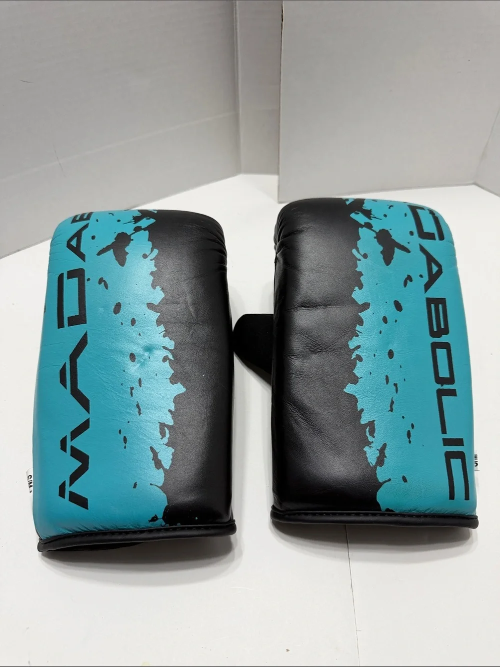MADABOLIC Teal and Black Training Quick Boxing Gloves Size S/M